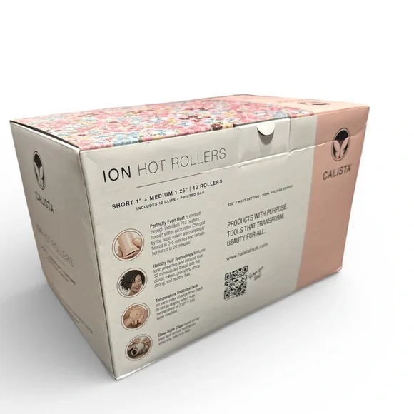 Calista Pink Ion Hot Rollers NIB - Picture 2 of 5